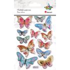 Titanum, naklejki wypukłe, motyle złocone