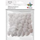 Titanum, styropianowe serca, białe, 19-19 m, 50 szt.