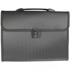 Titanum, teczka A4 z rączką, 12 przegródek, czarna, 1 szt.