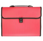 Titanum, teczka A4 z rączką, 12 przegródek, czerwona, 1 szt.