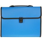 Titanum, teczka A4 z rączką, 12 przegródek, niebieska, 1 szt.