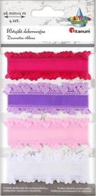 Titanum, wstążki satynowe, 26 mm x 1m, 4 kolory