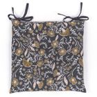 Today, poduszka na krzesło Secession, pikowana, bawełna, 38-38 cm