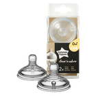 Tommee Tippee, silikonowy smoczek na butelkę, 0m+, 2 szt.