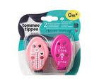 Tommee Tippee, zawieszka do smoczka, różowa, 2 szt.
