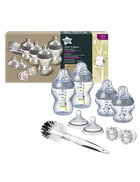 Tommee Tippee, zestaw startowy butelek dla noworodka, boy, 4 szt. + szczotka i smoczek
