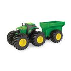 Tomy, John Deere, Monster, traktor z przyczepą, zabawka z światłem i dźwiękiem