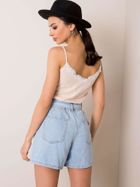 Top damski, beżowy, Lakerta