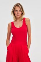 Top damski, czerwony, Moodo