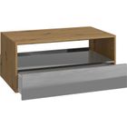 Top E Shop, Rebel, stolik kawowy, ława, Artisan, grafit, połysk