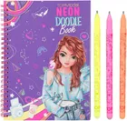 Top Model, Neon Doodle, zestaw kreatywny z żelopisami, naklejki