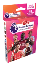 Topps, Premier League 2026, Stickers Eco Pack, zestaw saszetek z naklejkami kolekcjonerskimi, 8 szt.