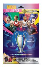 Topps, UEFA Champions League 2026, Mega Multipack, zestaw saszetek z naklejkami kolekcjonerskimi, 10 szt.