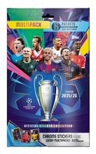 Topps, UEFA Champions League 2026, Multipack, zestaw saszetek z naklejkami kolekcjonerskimi, 6 szt.