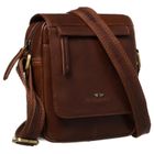 Torba listonoszka, brązowa, skórzana, Peterson