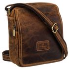 Torba listonoszka, brązowa, skórzana, Peterson