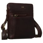 Torba listonoszka, brązowa, skórzana, Peterson