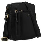 Torba listonoszka, czarna, skórzana, Peterson