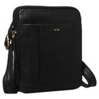 Torba listonoszka, czarna, skórzana, Peterson