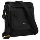 Torba listonoszka, czarna, skórzana, Peterson