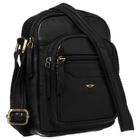 Torba listonoszka, czarna, skórzana, Peterson