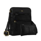 Torba listonoszka, czarna, skórzana, Peterson