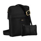 Torba listonoszka, czarna, skórzana, Peterson