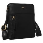 Torba listonoszka, czarna, skórzana, Peterson