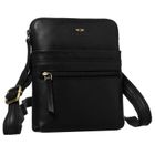 Torba listonoszka, czarna, skórzana, Peterson