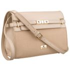 Torebka listonoszka, beżowa, Peterson