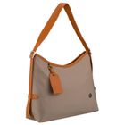 Torebka listonoszka, beżowa, skóra ekologiczna, Peterson