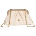 Torebka listonoszka, beżowa, skóra ekologiczna, Rovicky