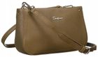 Torebka listonoszka, khaki, skóra ekologiczna, David Jones