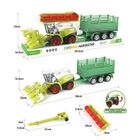 Toys, zestaw kombajn, pojazd rolniczy z przyczepą do siana