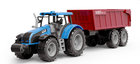 Traktor z przyczepką zabawka plastikowa, zestaw farmerski