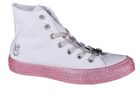 Trampki damskie, biało-różowe, Converse X Miley Cyrus Chuck Taylor Hi All Star