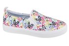 Trampki slip on damskie, białe, Skechers Poppy Drippin Love