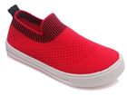 Trampki slip on dziewczęce, czerwone, Weestep