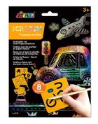 Transport. Wydrapywanki z szablonami