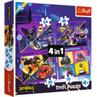Trefl, Batman, Poznaj Batwheels, puzzle 4w1