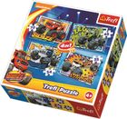 Trefl, Blaze i Megamaszyny, puzzle 4w1, 207 elementów