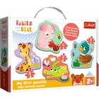 Trefl, Bobaski i Miś, Bobaskowe zwierzątka, Moje pierwsze puzzle, 14 elementów