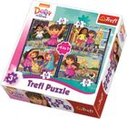 Trefl, Dora i przyjaciele, puzzle 4w1, 207 elementów