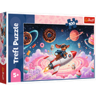Trefl, Jamnik na rakiecie, puzzle, 100 elementów