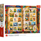 Trefl, Kolekcja znaczków atlas ptaków, puzzle, 1000 elementów