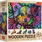Trefl, Kolorowy szczeniak, puzzle drewniane, 500+1 elementów