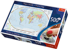 Trefl, Mapa Zdrapka, Świat, puzzle, 500 elementów