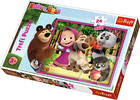 Trefl, Masza i Niedźwiedź, puzzle maxi, 24 elementy