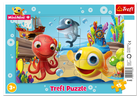 Trefl, Mini Mini, Zabawy Rybki MiniMini, puzzle ramkowe, 15 elementów