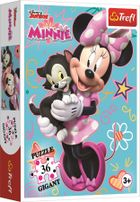 Trefl, Myszka Minnie, puzzle gigant, 36 elementów
